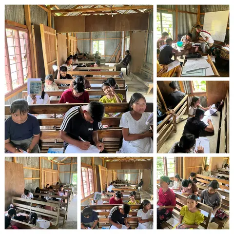 Lutheran Children Fellowship - Singngat MELC Sunday School Half Yearly exam