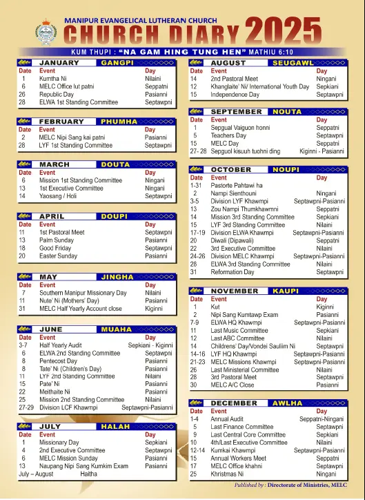 MELC Year Planner 2025